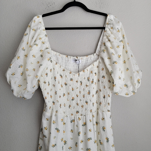 Faithfull the Brand Gianna Midi Dress in Carrie Floral size L NWT - Picture 6 of 11